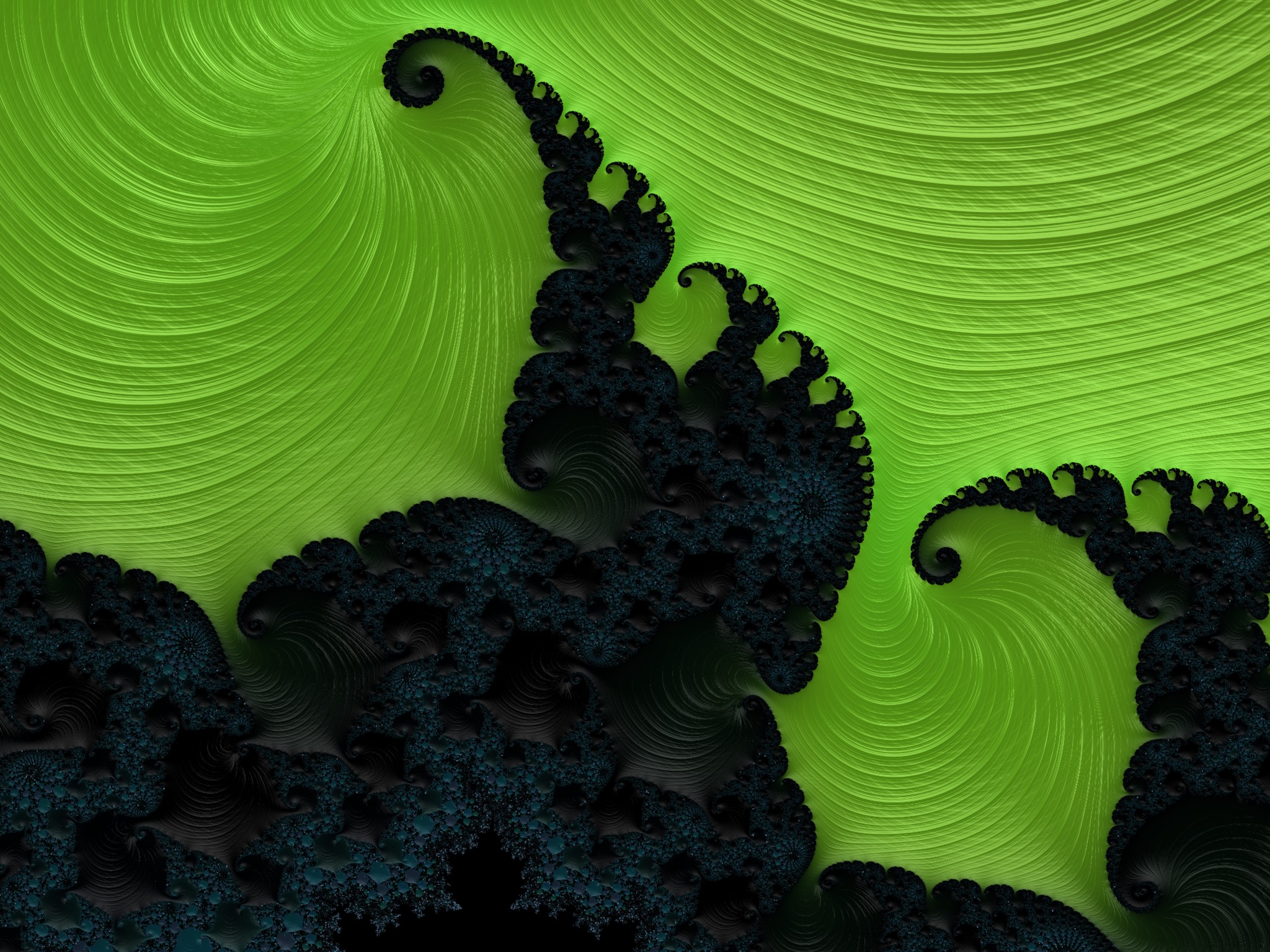 The Green Fractal - 2048px x 1536px